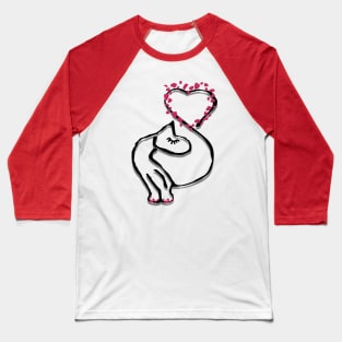 Colorful Cat Baseball T-Shirt